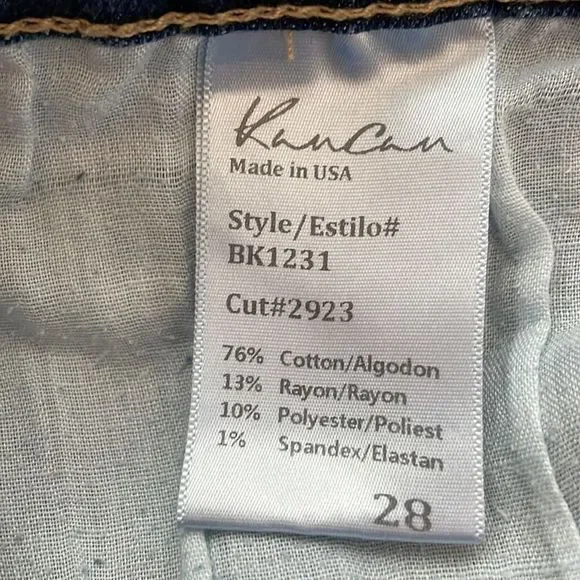 Kancan Mid Rise Skinny Stretch Cropped Jeans. Size 28. - Picture 9 of 14
